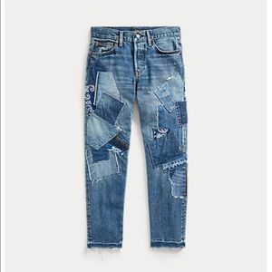 Patched Boyfriend Jeans